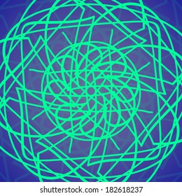 Abstract wavy background, futuristic shapes illustration.