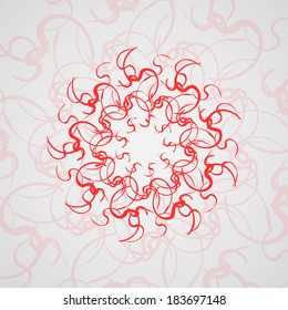 Abstract wavy background, futuristic shapes illustration.