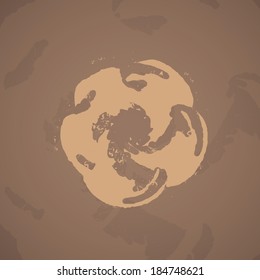 Abstract wavy background, futuristic shapes illustration.