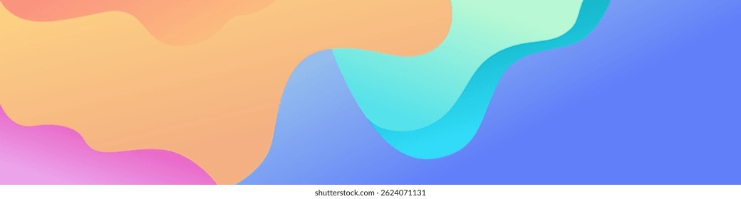 Plano De Fundo Ondulado Abstrato Com Cores De Gradiente