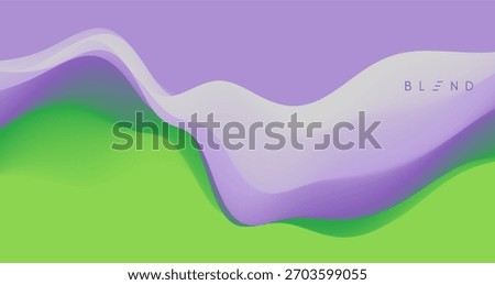 Abstract wavy background. Gradient colors. Trendy liquid design. Vector illustration for brochure, poster, cover, card, presentation, flyer or banner.