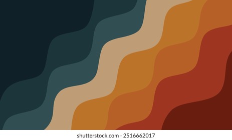 Abstractas fondo ondulado con un gradiente de tonos terrosos. Perfecto para diseños modernos y minimalistas, presentaciones y como telón de fondo para varios proyectos creativos