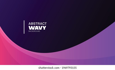abstract wavy background with gradient pink and purple color
