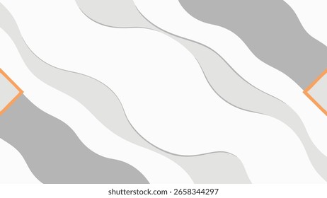Abstract wavy background in grays with hints of orange suitable for any design project