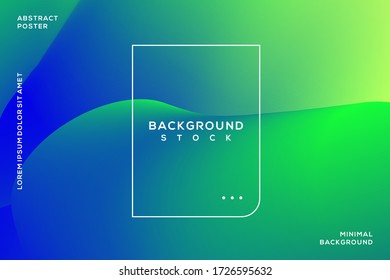 abstract wavy background with green gradient. curvy, flowing. suitable for banner, poster, landing page, wallpaper, home screen, theme. vector eps10
