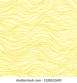 Abstract wavy background. Hand drawn waves. Stripe texture with many lines. Waved colored illustration for banners, flyers or posters