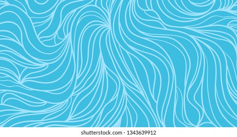 Abstract wavy background. Hand drawn colorful waves. Stripe texture with many lines. Waved pattern. Colored illustration for banners, flyers or posters