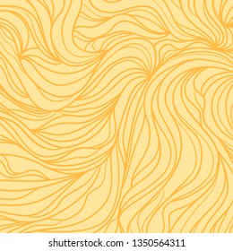 Abstract wavy background. Hand drawn waves. Stripe texture with many lines. Waved pattern. Colored illustration for banners, flyers or posters