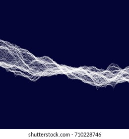 Abstract wavy background. Imitation of water splash. Fluid motion. Vector illustration