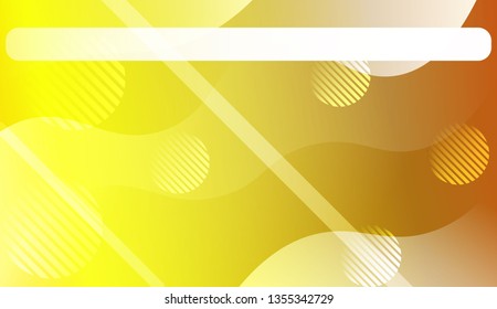 Abstract Wavy Background with Lines, Circle. For Business Presentation Wallpaper, Flyer, Cover. Vector Illustration with Color Gradient