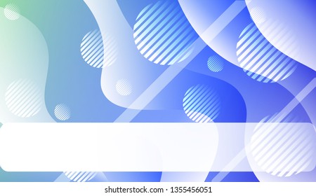 Abstract Wavy Background with Lines, Circle.. For Your Design Wallpaper, Presentation, Banner, Flyer, Cover Page, Landing Page. Vector Illustration with Color Gradient