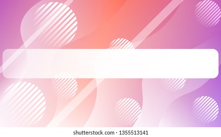 Abstract Wavy Background with Lines, Circle.. For Your Design Wallpaper, Presentation, Banner, Flyer, Cover Page, Landing Page. Vector Illustration with Color Gradient