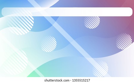 Abstract Wavy Background with Lines, Circle.. For Your Design Wallpaper, Presentation, Banner, Flyer, Cover Page, Landing Page. Vector Illustration with Color Gradient