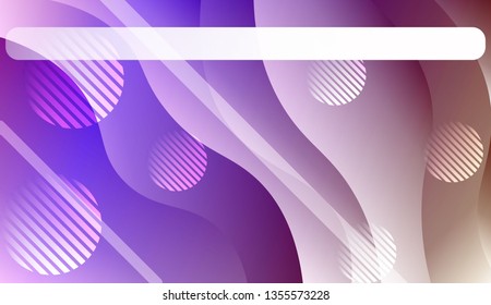 Abstract Wavy Background with Lines, Circle.. For Your Design Wallpaper, Presentation, Banner, Flyer, Cover Page, Landing Page. Vector Illustration with Color Gradient