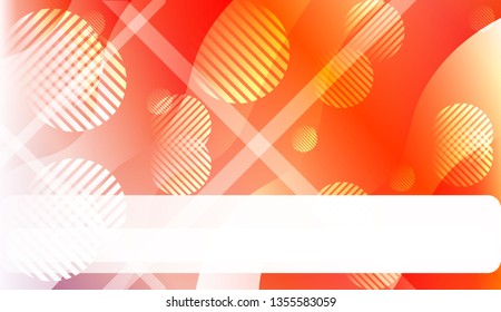 Abstract Wavy Background with Lines, Circle.. For Your Design Wallpaper, Presentation, Banner, Flyer, Cover Page, Landing Page. Vector Illustration with Color Gradient