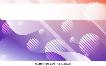 Abstract Wavy Background with Lines, Circle.. For Your Design Wallpaper, Presentation, Banner, Flyer, Cover Page, Landing Page. Vector Illustration with Color Gradient