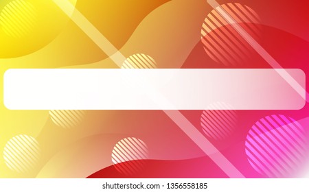 Abstract Wavy Background with Lines, Circle. For Business Presentation Wallpaper, Flyer, Cover. Vector Illustration with Color Gradient