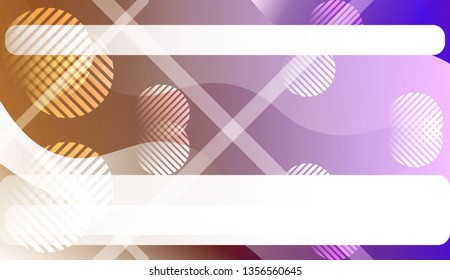 Abstract Wavy Background with Lines, Circle.. For Your Design Wallpaper, Presentation, Banner, Flyer, Cover Page, Landing Page. Vector Illustration with Color Gradient