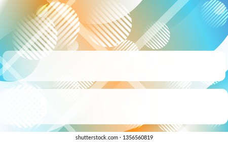 Abstract Wavy Background with Lines, Circle. For Business Presentation Wallpaper, Flyer, Cover. Vector Illustration with Color Gradient