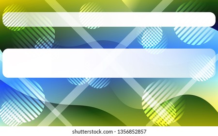 Abstract Wavy Background with Lines, Circle. For Business Presentation Wallpaper, Flyer, Cover. Vector Illustration with Color Gradient