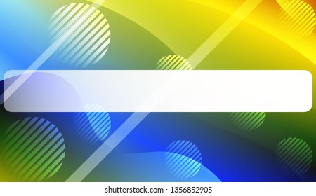 Abstract Wavy Background with Lines, Circle. For Business Presentation Wallpaper, Flyer, Cover. Vector Illustration with Color Gradient