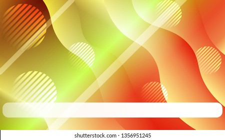 Abstract Wavy Background with Lines, Circle. For Creative Templates, Cards, Color Covers Set. Vector Illustration with Color Gradient