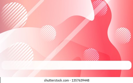 Abstract Wavy Background with Lines, Circle.. For Your Design Wallpaper, Presentation, Banner, Flyer, Cover Page, Landing Page. Vector Illustration with Color Gradient