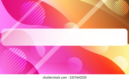 Abstract Wavy Background with Lines, Circle.. For Your Design Wallpaper, Presentation, Banner, Flyer, Cover Page, Landing Page. Vector Illustration with Color Gradient