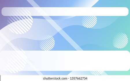 Abstract Wavy Background with Lines, Circle.. For Your Design Wallpaper, Presentation, Banner, Flyer, Cover Page, Landing Page. Vector Illustration with Color Gradient