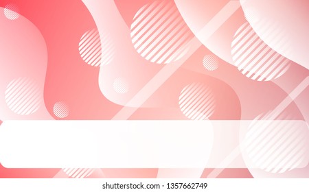 Abstract Wavy Background with Lines, Circle.. For Your Design Wallpaper, Presentation, Banner, Flyer, Cover Page, Landing Page. Vector Illustration with Color Gradient
