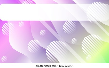 Abstract Wavy Background with Lines, Circle.. For Your Design Wallpaper, Presentation, Banner, Flyer, Cover Page, Landing Page. Vector Illustration with Color Gradient