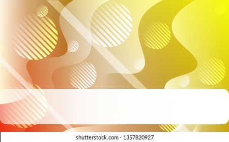 Abstract Wavy Background with Lines, Circle. For Business Presentation Wallpaper, Flyer, Cover. Vector Illustration with Color Gradient