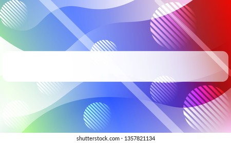 Abstract Wavy Background with Lines, Circle.. For Your Design Wallpaper, Presentation, Banner, Flyer, Cover Page, Landing Page. Vector Illustration with Color Gradient