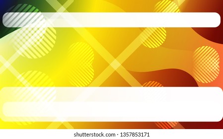 Abstract Wavy Background with Lines, Circle. For Business Presentation Wallpaper, Flyer, Cover. Vector Illustration with Color Gradient