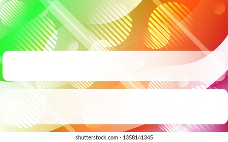 Abstract Wavy Background with Lines, Circle. For Business Presentation Wallpaper, Flyer, Cover. Vector Illustration with Color Gradient