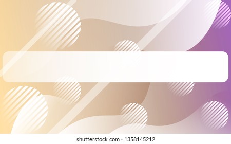 Abstract Wavy Background with Lines, Circle.. For Your Design Wallpaper, Presentation, Banner, Flyer, Cover Page, Landing Page. Vector Illustration with Color Gradient