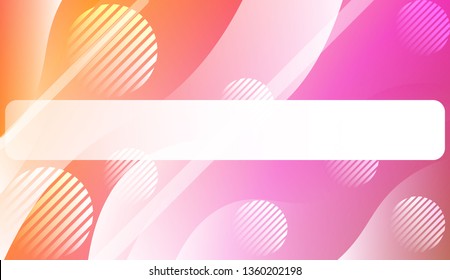 Abstract Wavy Background with Lines, Circle.. For Your Design Wallpaper, Presentation, Banner, Flyer, Cover Page, Landing Page. Vector Illustration with Color Gradient