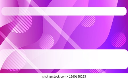 Abstract Wavy Background with Lines, Circle. For Business Presentation Wallpaper, Flyer, Cover. Vector Illustration with Color Gradient