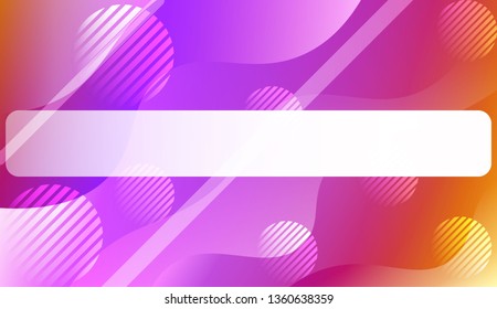 Abstract Wavy Background with Lines, Circle. For Business Presentation Wallpaper, Flyer, Cover. Vector Illustration with Color Gradient