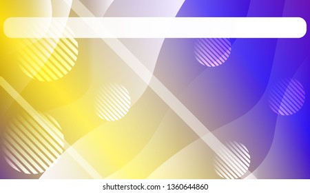 Abstract Wavy Background with Lines, Circle. For Business Presentation Wallpaper, Flyer, Cover. Vector Illustration with Color Gradient