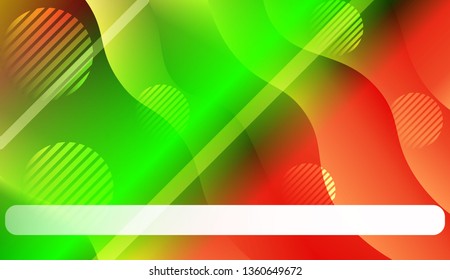 Abstract Wavy Background with Lines, Circle. For Business Presentation Wallpaper, Flyer, Cover. Vector Illustration with Color Gradient