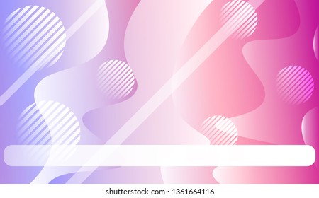 Abstract Wavy Background with Lines, Circle. For Creative Templates, Cards, Color Covers Set. Vector Illustration with Color Gradient