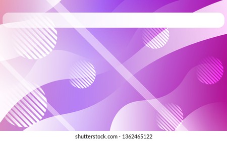 Abstract Wavy Background with Lines, Circle. For Creative Templates, Cards, Color Covers Set. Vector Illustration with Color Gradient