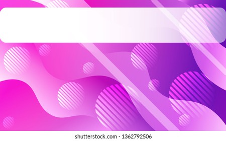 Abstract Wavy Background with Lines, Circle. For Creative Templates, Cards, Color Covers Set. Vector Illustration with Color Gradient