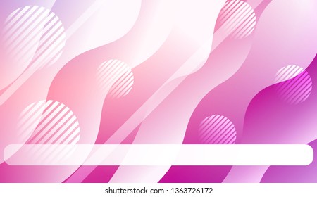 Abstract Wavy Background with Lines, Circle. For Creative Templates, Cards, Color Covers Set. Vector Illustration with Color Gradient