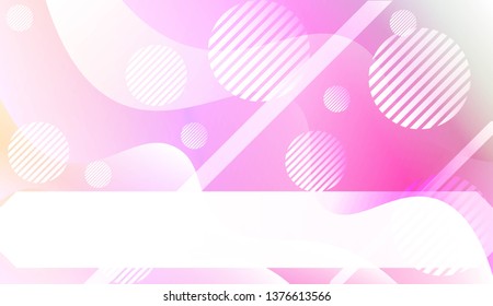 Abstract Wavy Background with Lines, Circle. For Creative Templates, Cards, Color Covers Set. Vector Illustration with Color Gradient