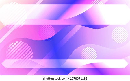 Abstract Wavy Background with Lines, Circle. For Creative Templates, Cards, Color Covers Set. Vector Illustration with Color Gradient