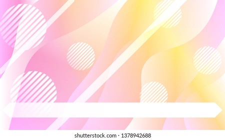 Abstract Wavy Background with Lines, Circle. For Creative Templates, Cards, Color Covers Set. Vector Illustration with Color Gradient