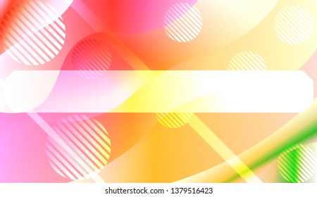 Abstract Wavy Background with Lines, Circle. For Creative Templates, Cards, Color Covers Set. Vector Illustration with Color Gradient