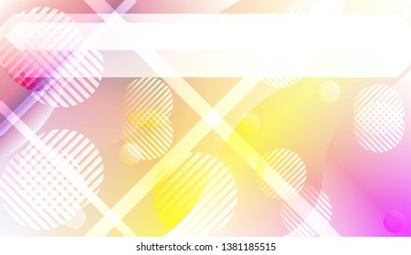 Abstract Wavy Background with Lines, Circle. For Creative Templates, Cards, Color Covers Set. Vector Illustration with Color Gradient